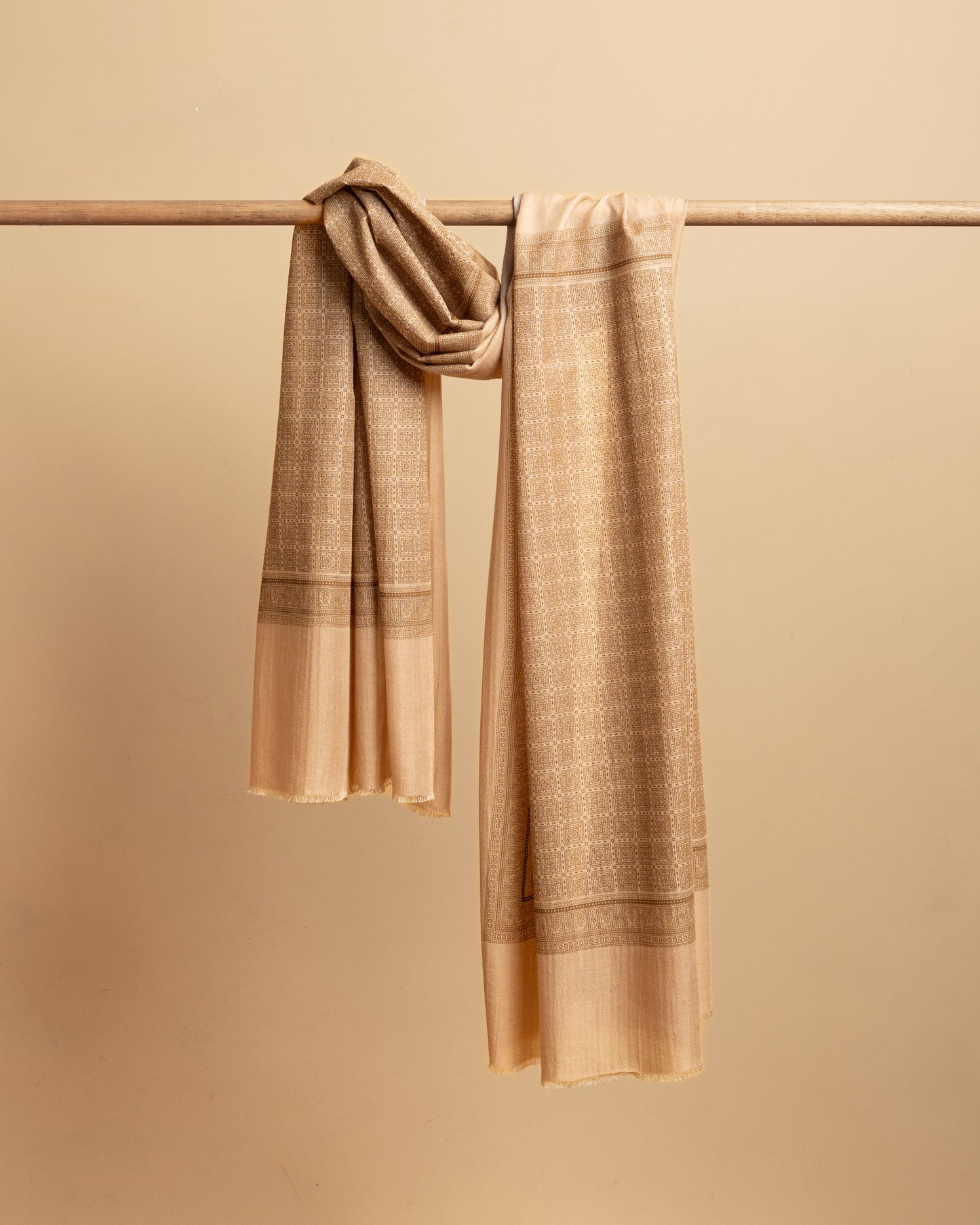 Sciarpa in Cachemire e Modal Beige
