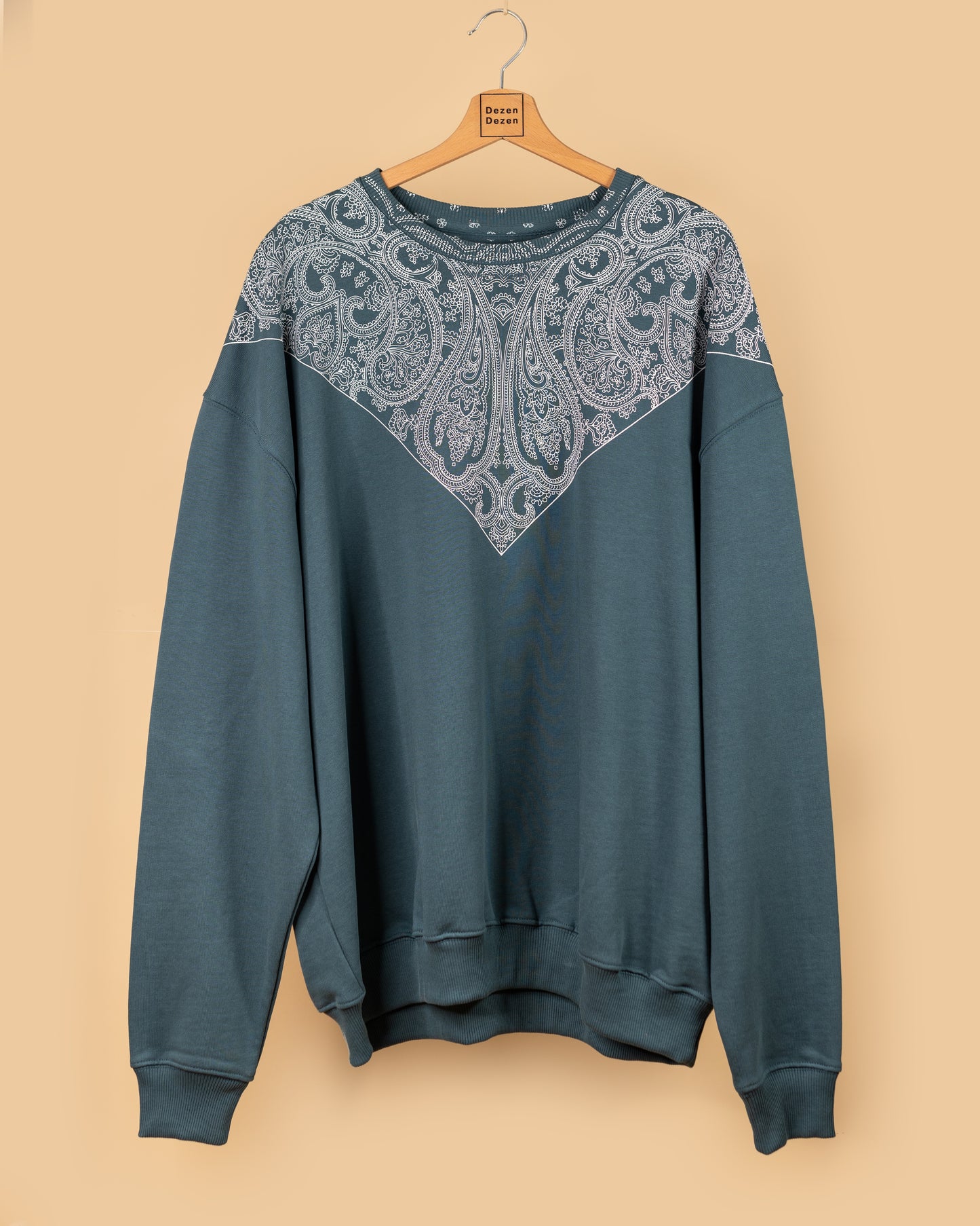 Felpa stampata a mano — Pezzo Unico tg. XL