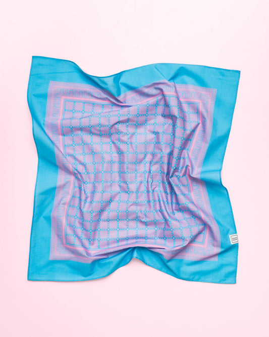 Bandana in Cotone — Azzurro e Rosa