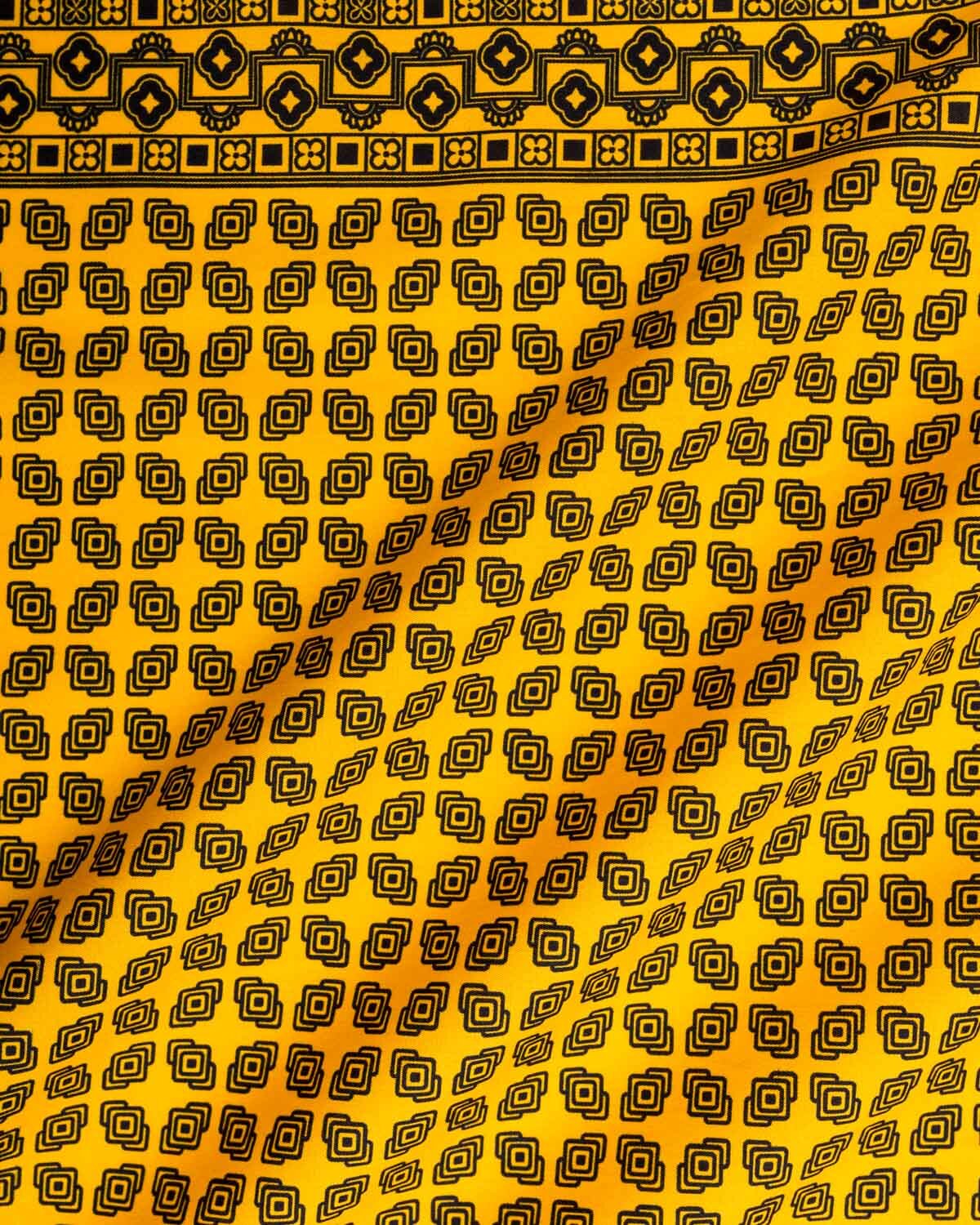 Bandana in Cotone Gialla e Nera — Made in Italy