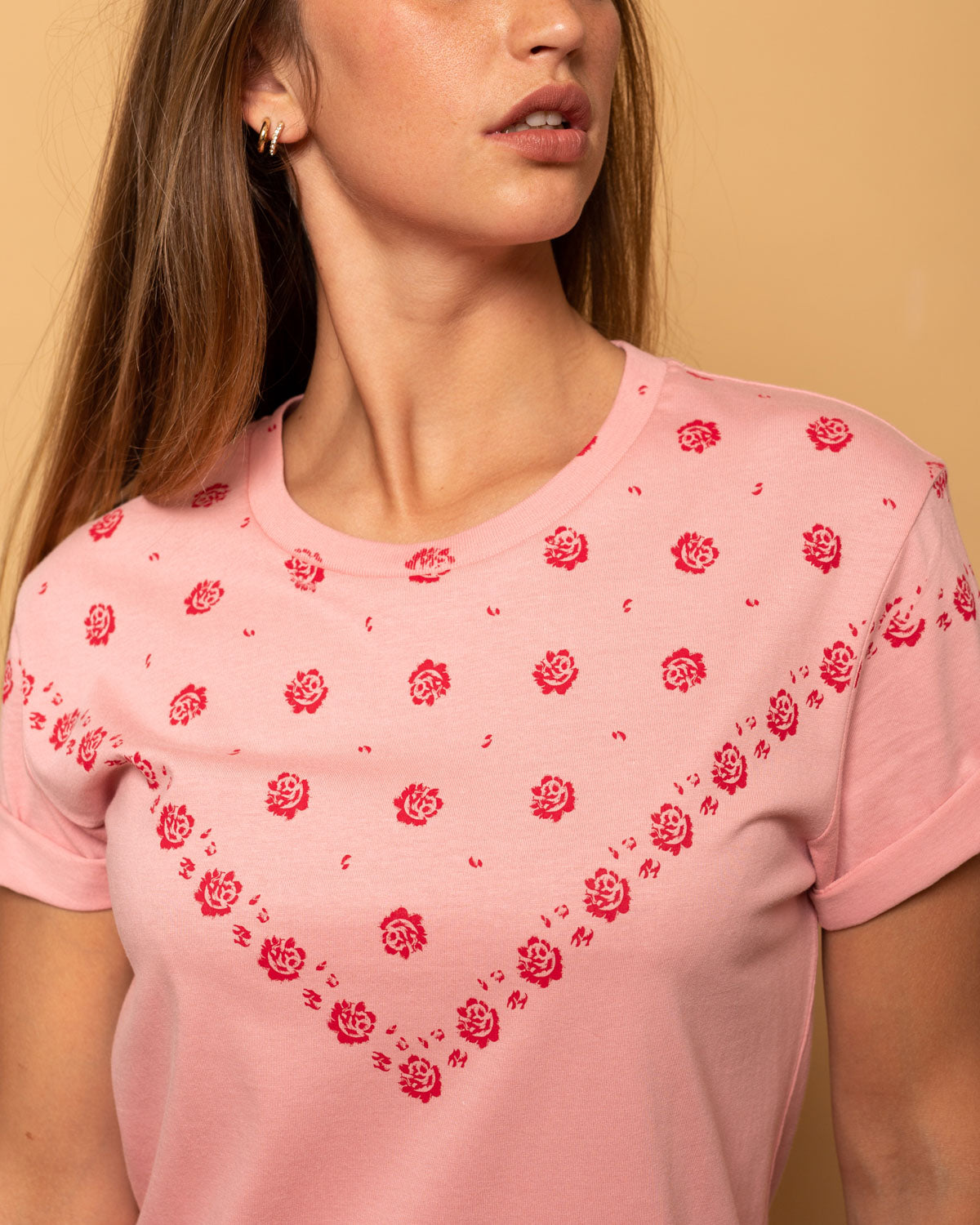 T-Shirt dress stampato a mano — 001