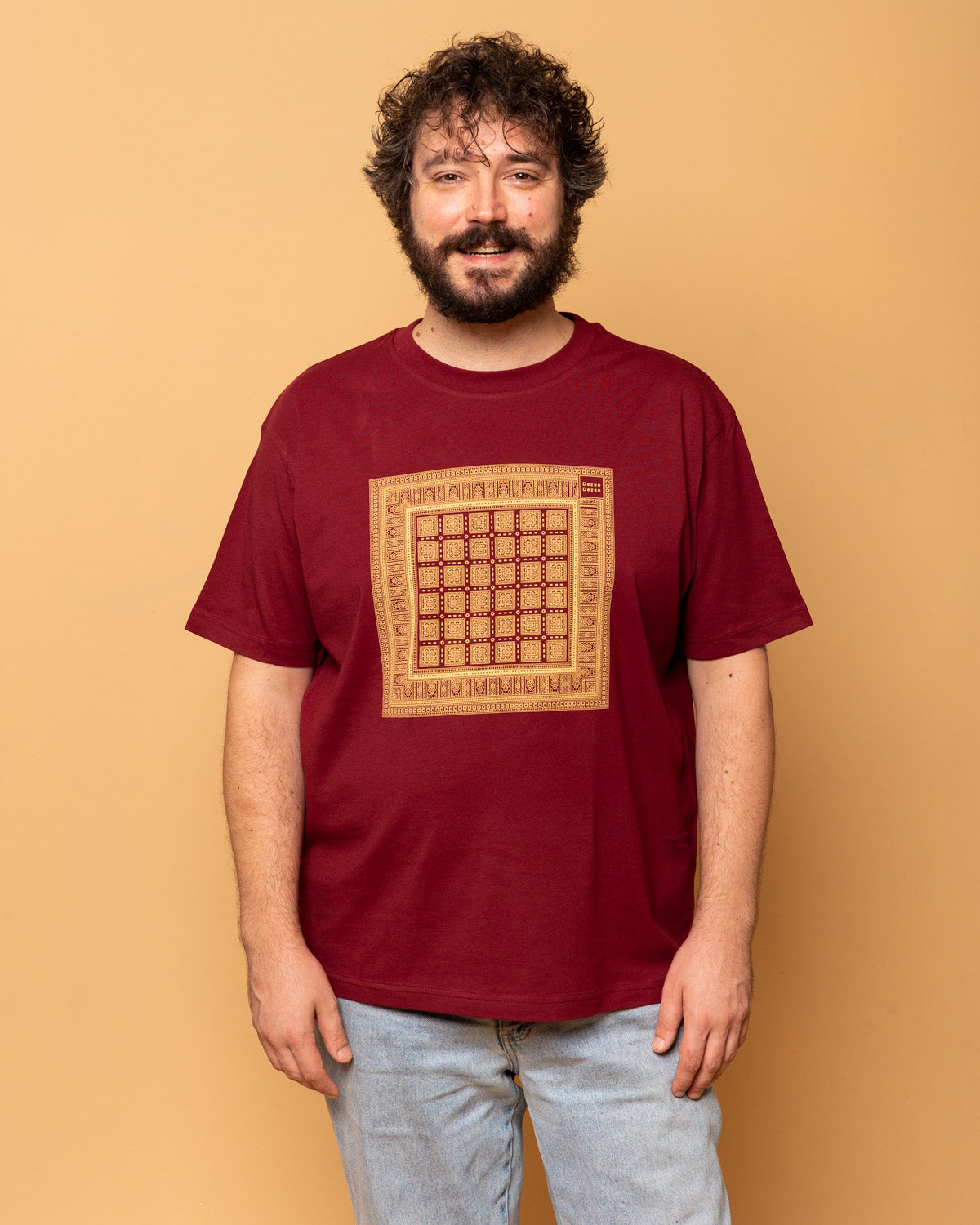 T-Shirt con stampa Bandana — Rosso Bordeaux