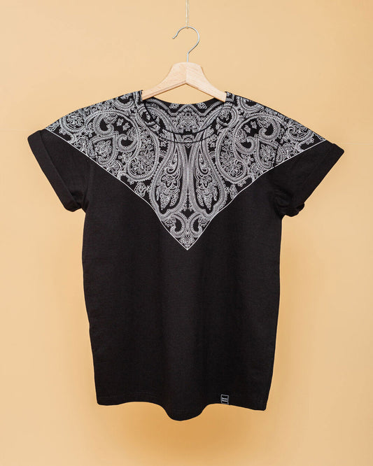 T-Shirt unisex in cotone stampata a mano
