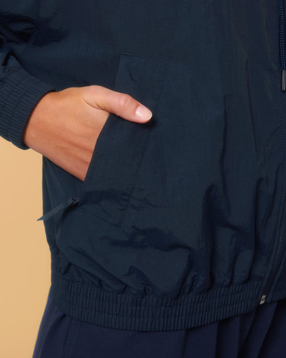 Marama Track Jacket - La giacca Unisex Blue Navy col foulard