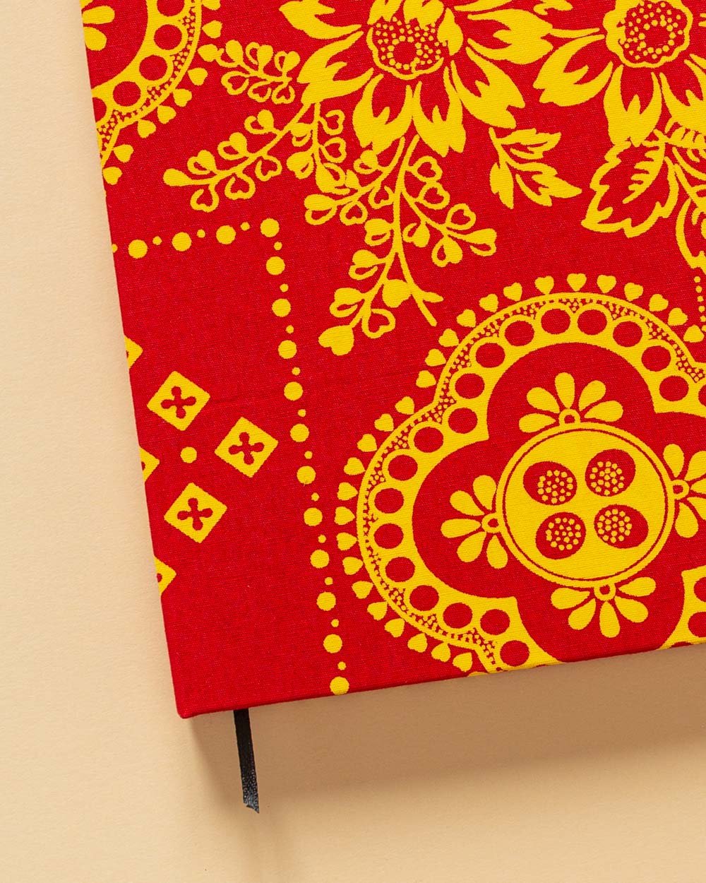 A5 fabric covered notebook made of 100% recycled paper and cardboard - 024 