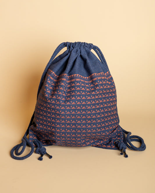 Hand printed canvas bag - 007