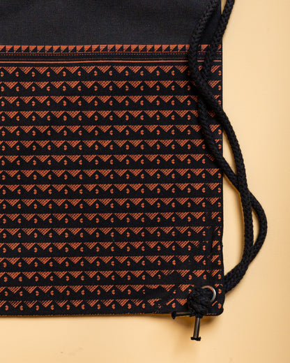 Hand printed canvas bag - 007